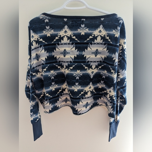 Ralph Lauren Denim and Supply Boho Cropped Oversized Sweatshirt Size XS/S - Picture 3 of 4